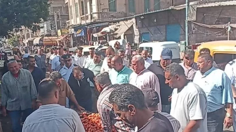 رفع جميع الإشغالات والباعة الجائلين بأسفل الكوبرى الجديد بالزقازيق |صور