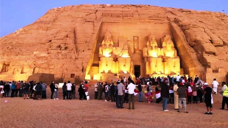 تعامد الشمس في أبو سمبل.. استعدادات مكثفة لاستقبال آلاف الزوار 