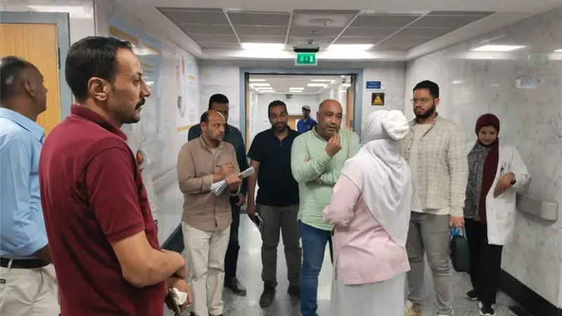 نائب مدير فرع هيئة الرعاية يتفقد مستشفى الكرنك الدولي بالأقصر