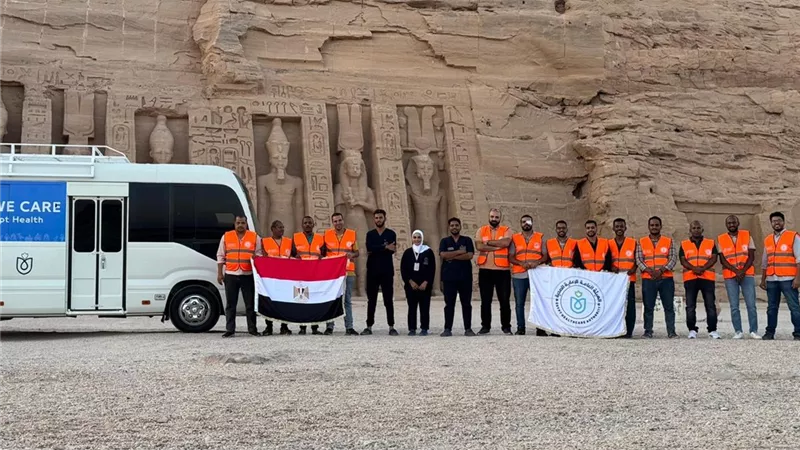 «الرعاية الصحية» ترفع الاستعداد لتأمين احتفالات تعامد الشمس بمعبد أبو سمبل |صور
