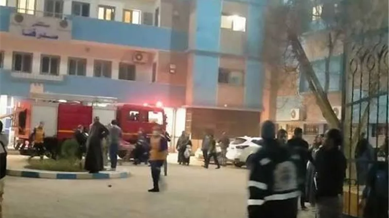 براءة المتهم بإشعال النيران في مستشفى الصدر انتقاما لوفاة والدته بقنا 