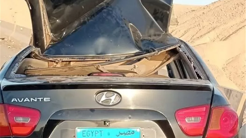 مصرع شخص في انقلاب سيارة ملاكي على الدائري الإقليمي