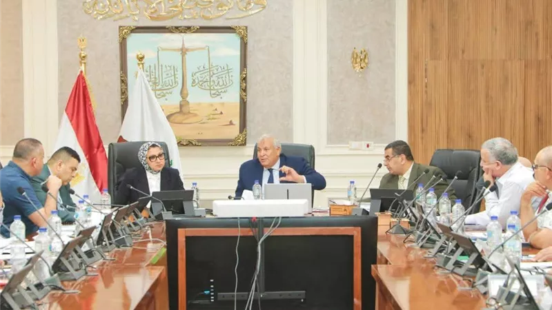 محافظ الوادي الجديد يبحث موقف سحب المشروعات غير الجادة من المستثمرين
