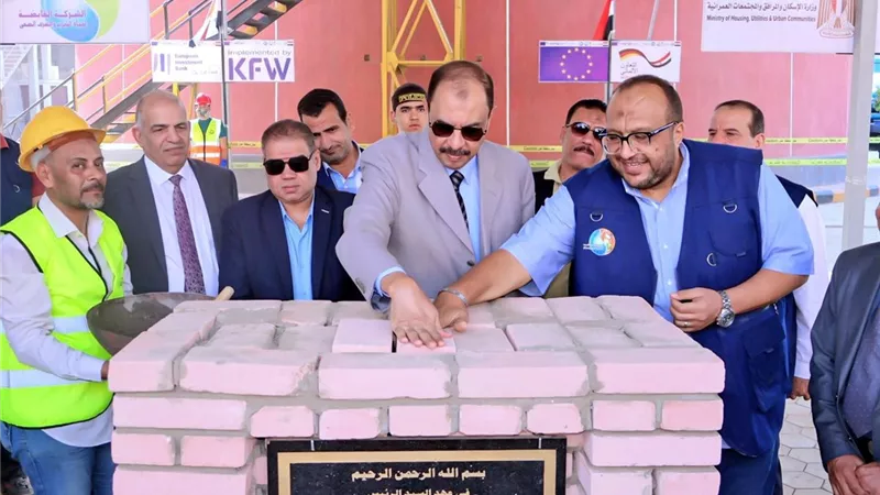 وضع حجر أساس محطة مياه غرب سوهاج بتكلفة 258 مليون جنيه