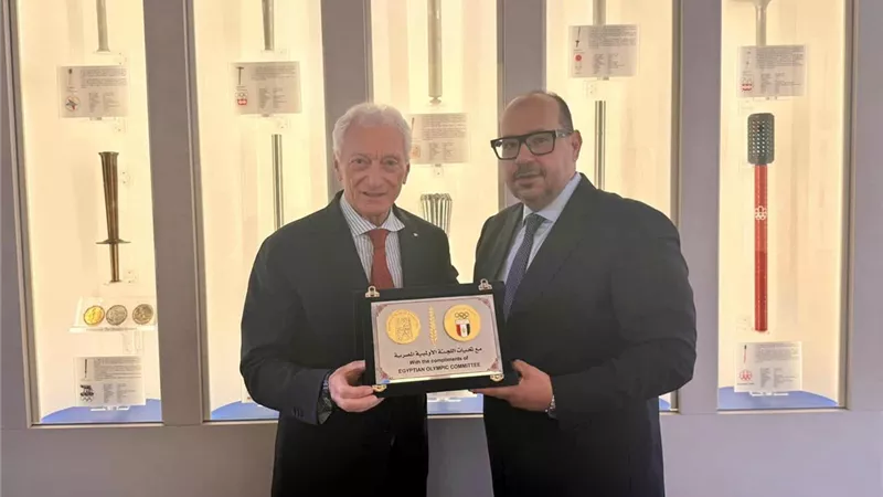 توقيع بروتوكول تعاون رسمي بين اللجنة الأولمبية المصرية ونظيرتها الإيطالية بروما