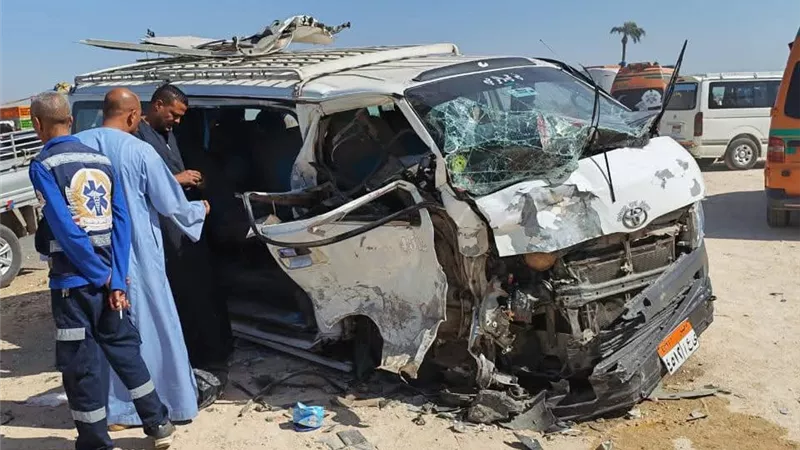 ننشر أسماء المصابين بحادث منفلوط وارتفاع عدد المصابين الى 11 مصابا