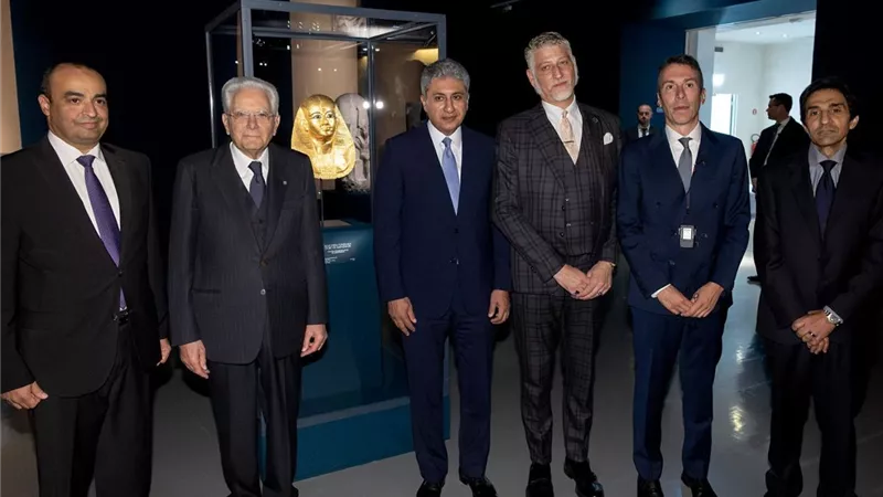رئيس جمهورية إيطاليا يفتتح معرض 