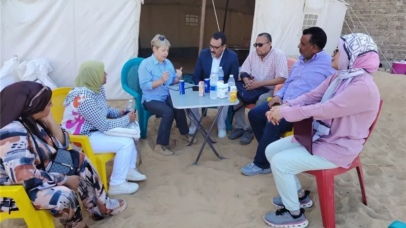 بمرافقة عالم آثار.. البعثة الأجنبية تواصل أعمالها فى مناطق الفيوم