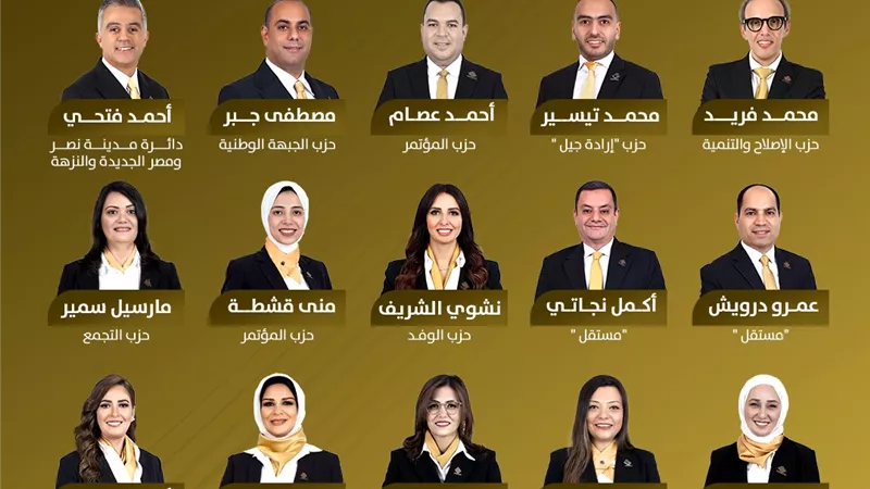 19 مرشحًا لـ«تنسيقية الشباب» في انتخابات مجلس النواب 2025.. بالأسماء والصور