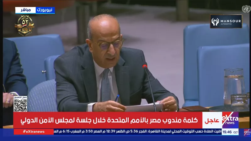 مندوب مصر بالأمم المتحدة يحذر من شح الموارد العالمية | فيديو
