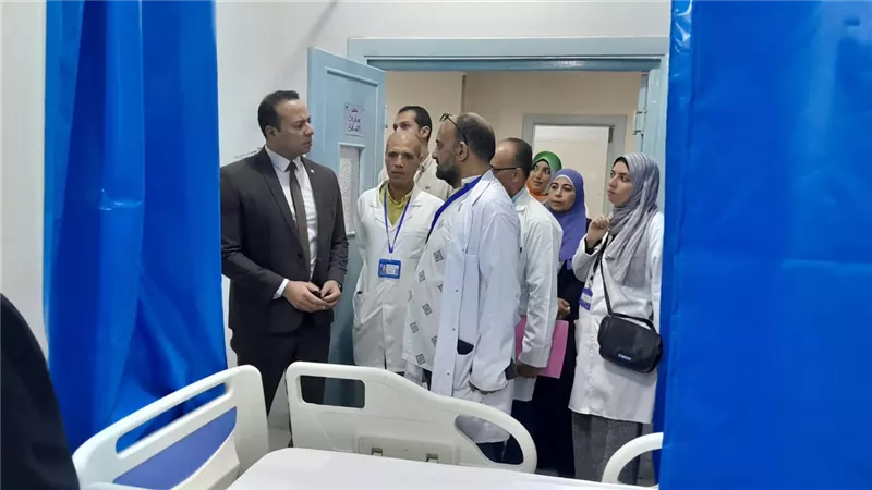 وكيل صحة البحيرة يتفقد مستشفى أيتاي البارود لمتابعة سير العمل