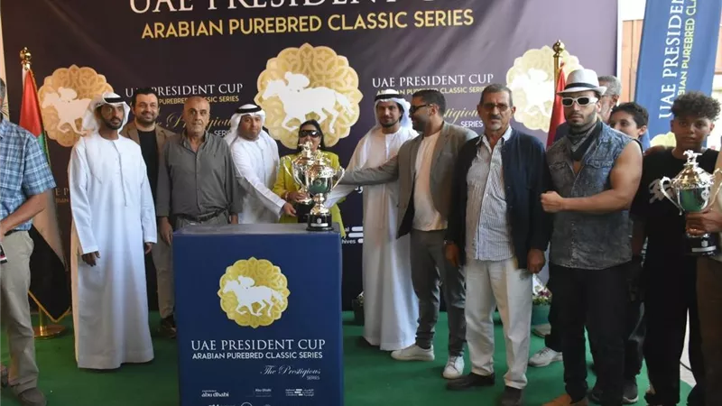 فهد الأمين بطلًا لجولة مصر من كأس رئيس الإمارات للخيول العربية